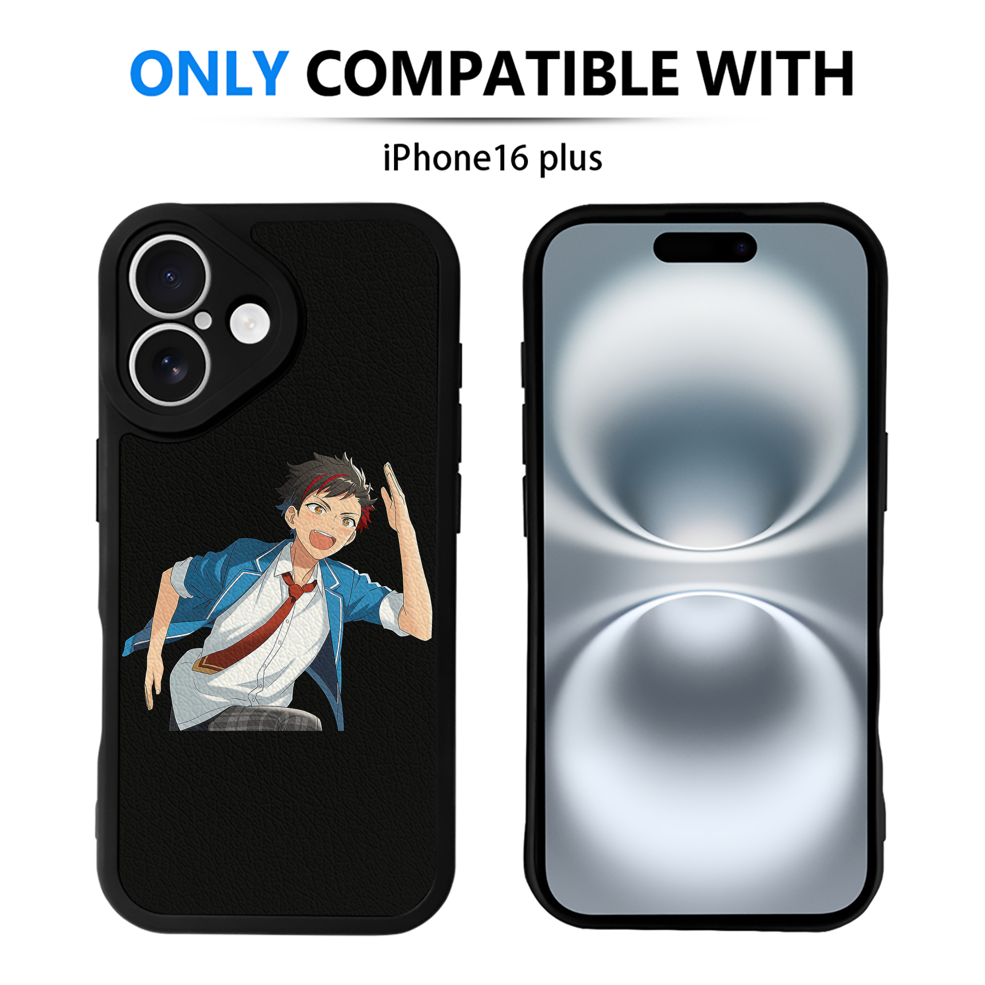 （画像用） あんさんぶるスターズ! Ensemble Stars 【iPhone 16シリーズ対応】シリコンスマホケース（レザー調） 材質：シリコン